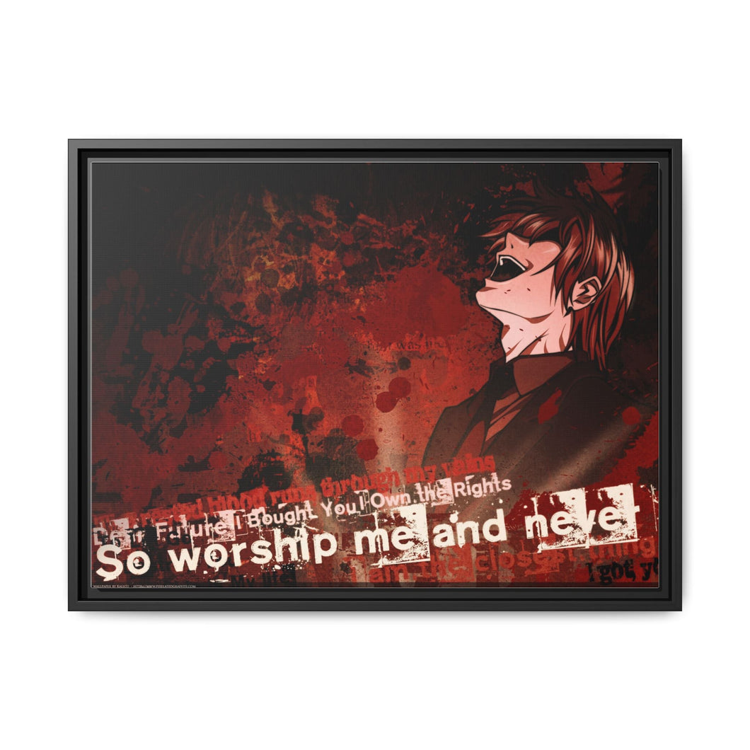 Anime Death Note Canvas Framed Art Print