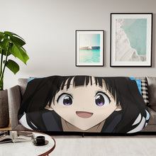 Load image into Gallery viewer, Eru Chitanda  Smiling face Sherpa Blanket
