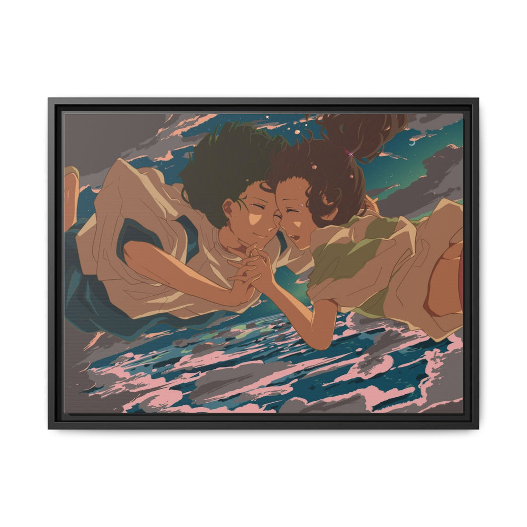 Anime Spirited Away Canvas Framed Art Print