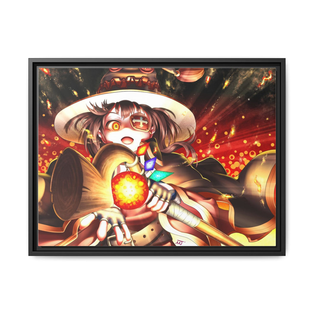 Megumin Canvas Framed Art Print