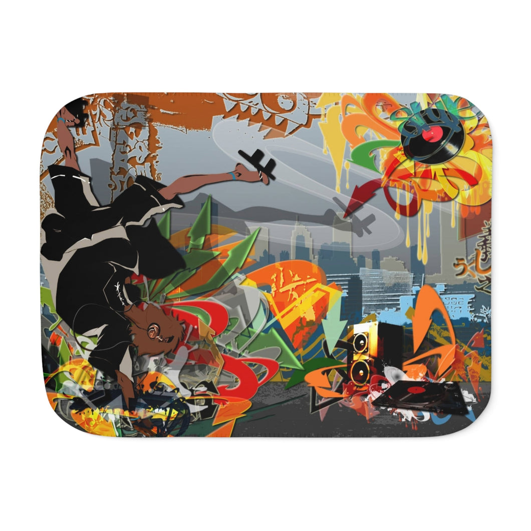 Anime Samurai Champloor Sherpa Blanket