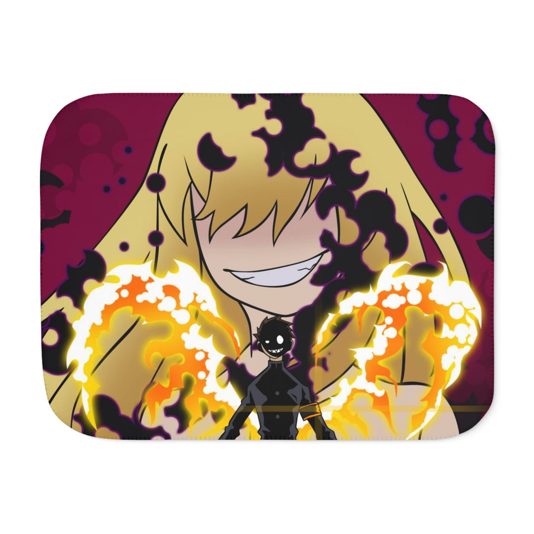 Anime Fire Force Sherpa Blanket