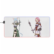Load image into Gallery viewer, Sinon and Lisbeth RGB LED Mouse Pad (Desk Mat)
