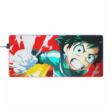 Load image into Gallery viewer, My Hero Academia Izuku Midoriya RGB LED Mouse Pad (Desk Mat)
