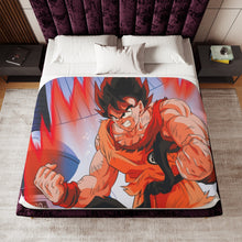 Load image into Gallery viewer, Goku Sherpa Blanket
