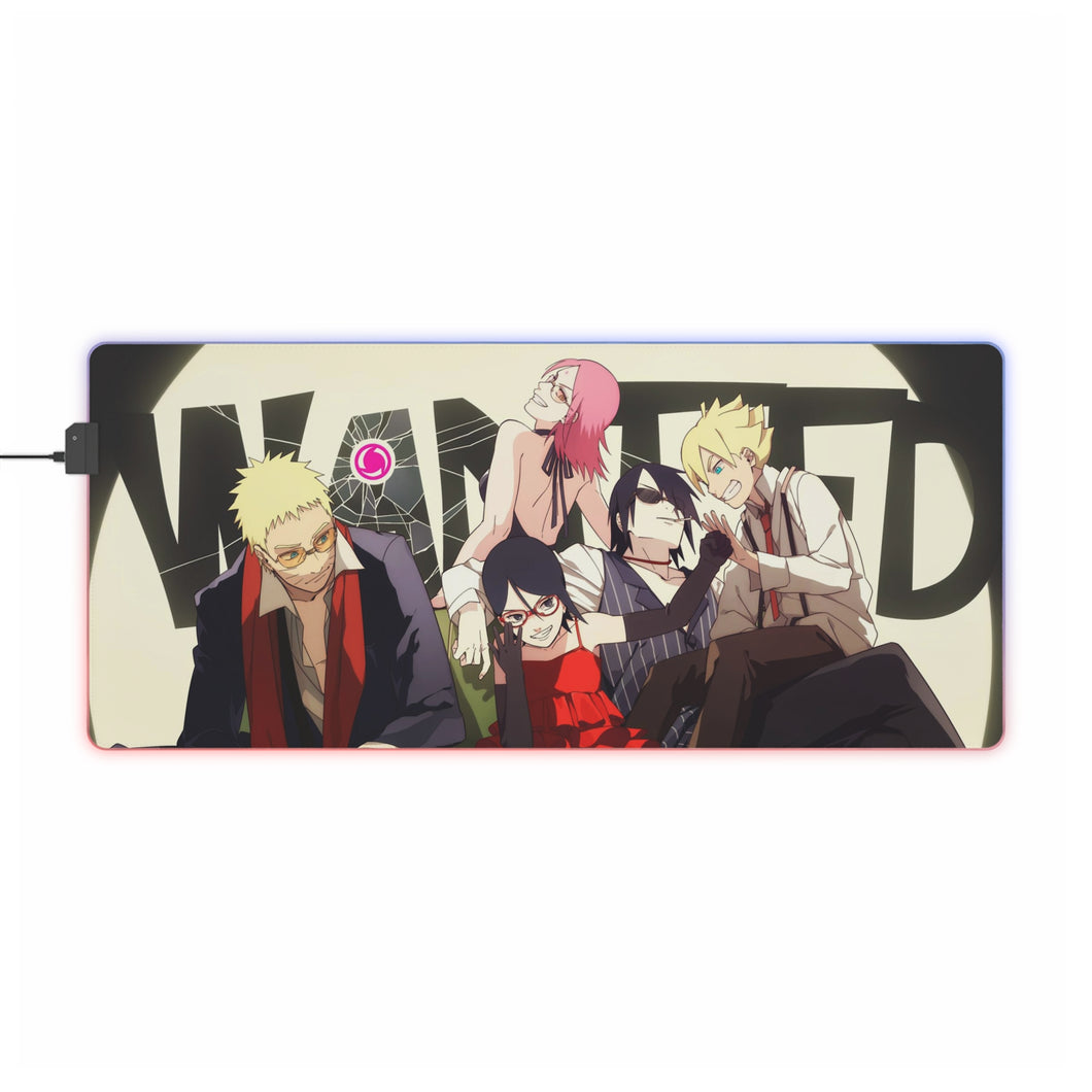Boruto's poster RGB LED Mouse Pad (Desk Mat)