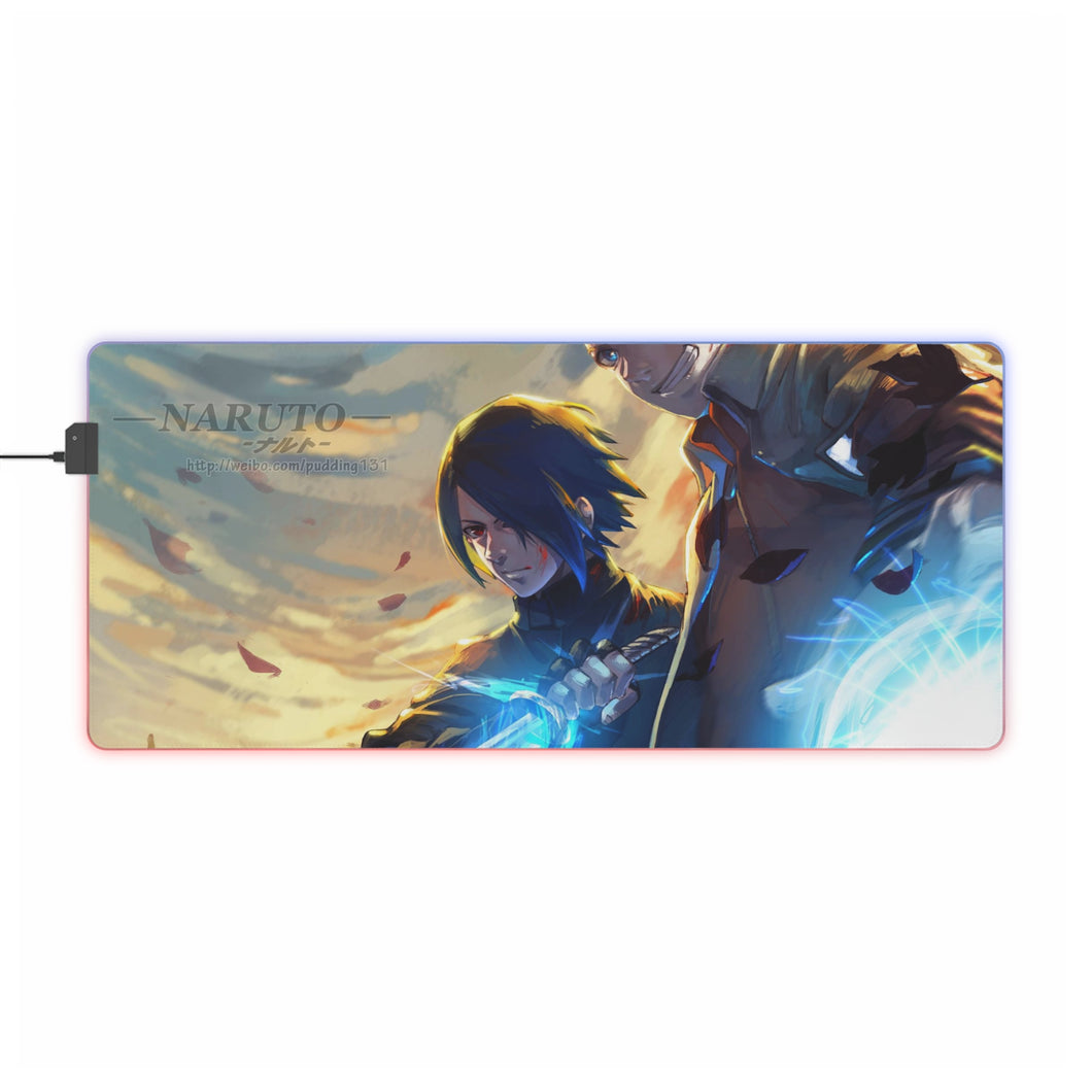 Naruto & Sasuke RGB LED Mouse Pad (Desk Mat)