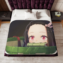 Load image into Gallery viewer, Demon Slayer: Kimetsu no Yaiba Nezuko Kamado Sherpa Blanket
