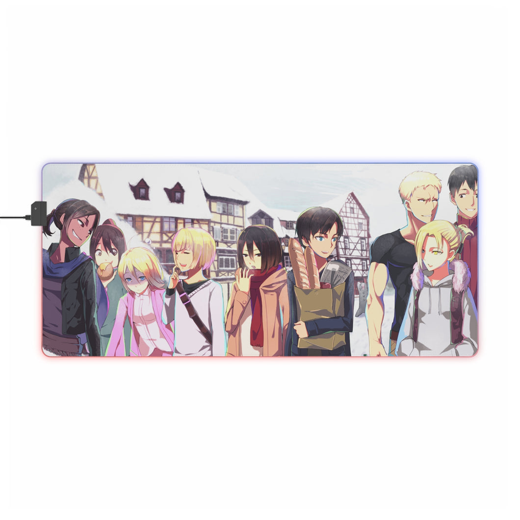Anime Attack On Titan RGB LED Mouse Pad (Desk Mat)
