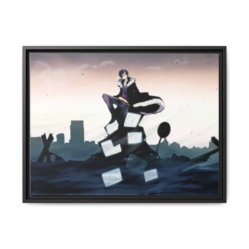 Durarara!! Izaya Orihara Canvas Framed Art Print