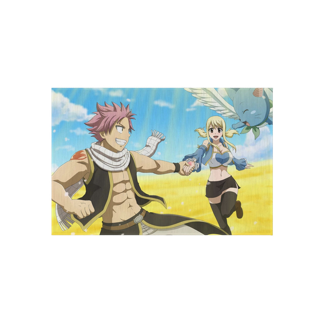 Fairy Tail Natsu Dragneel, Lucy Heartfilia, Happy Rug