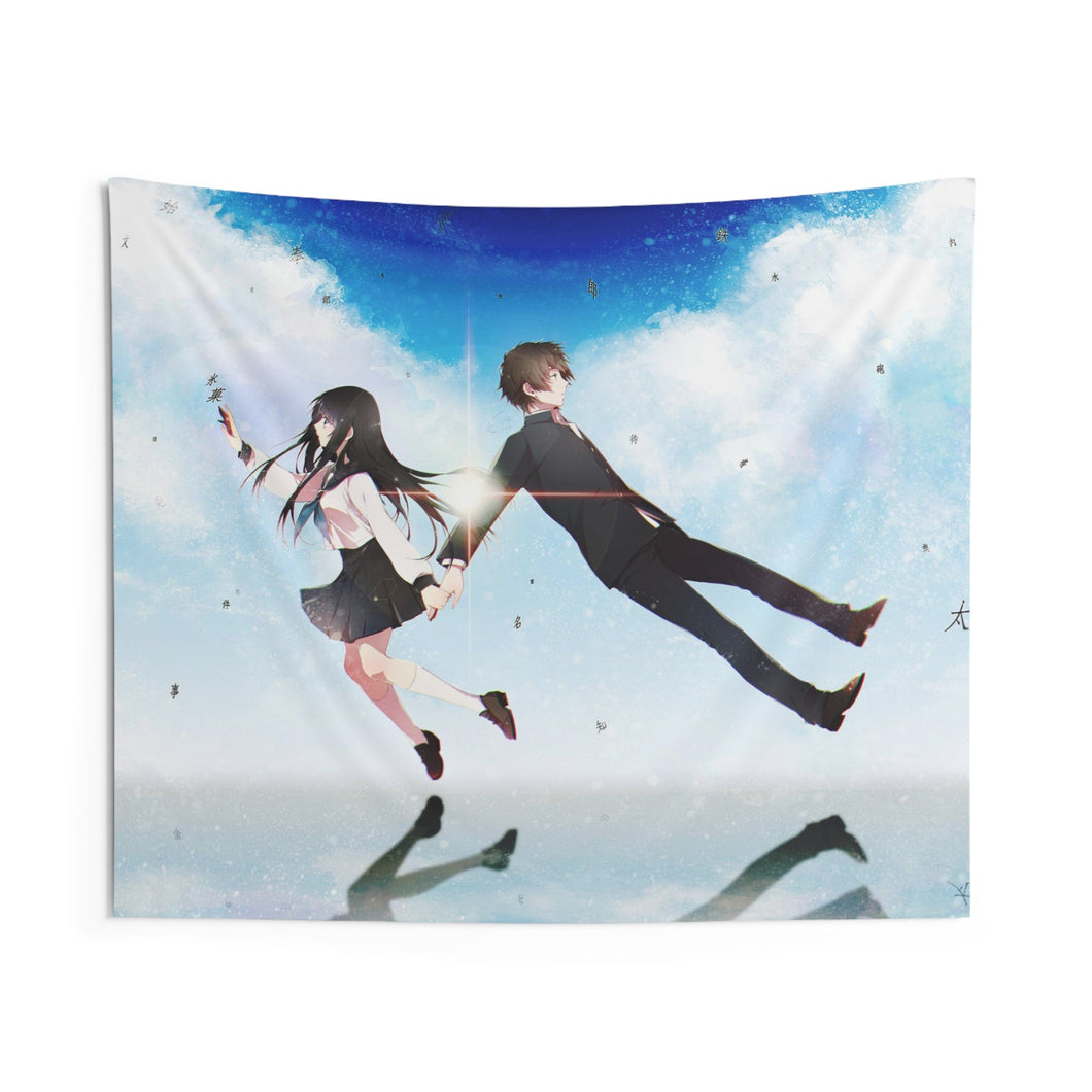 Eru Chitanda  And  Hōtarō Oreki Full Body Indoor Wall Tapestry
