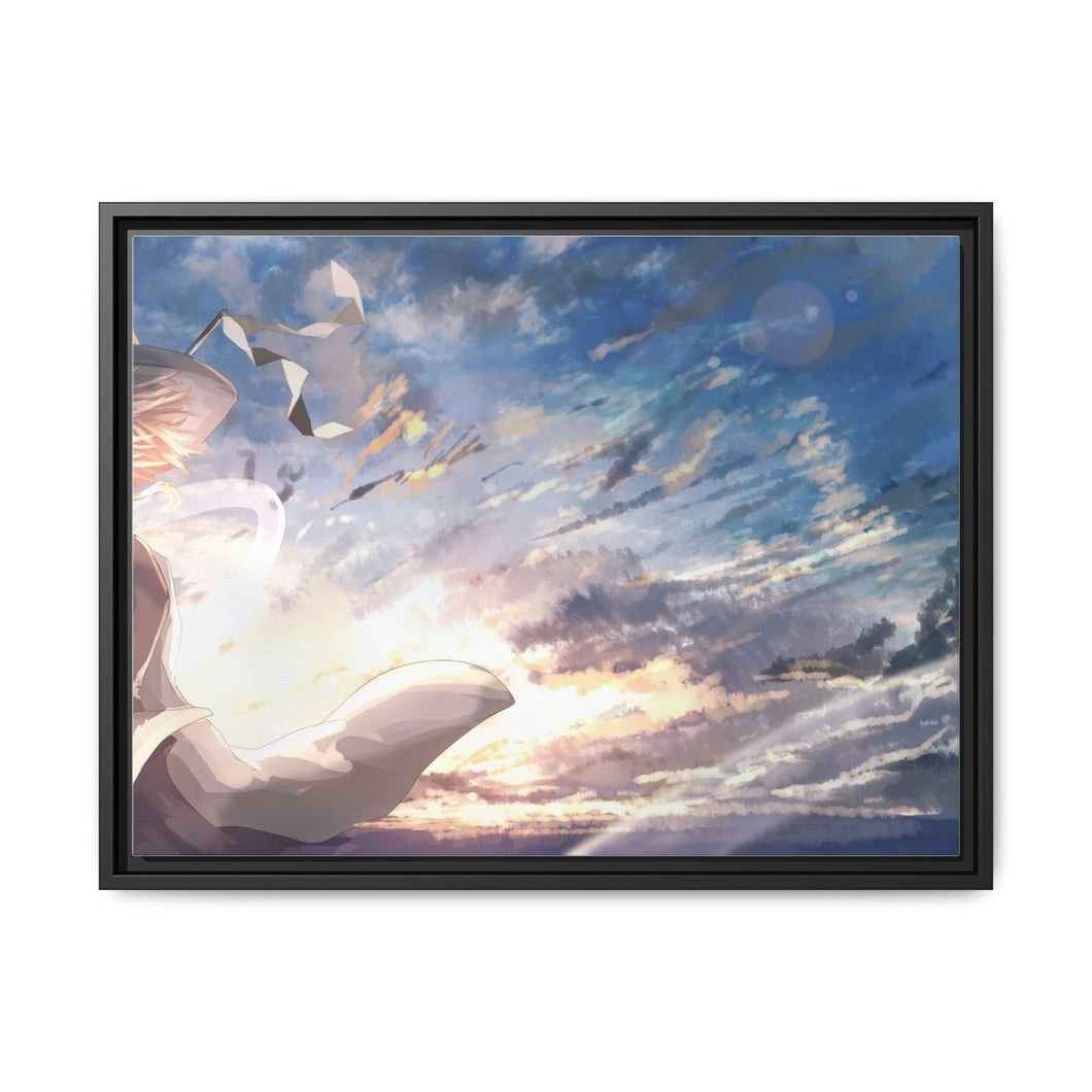 Anime Touhou Canvas Framed Art Print