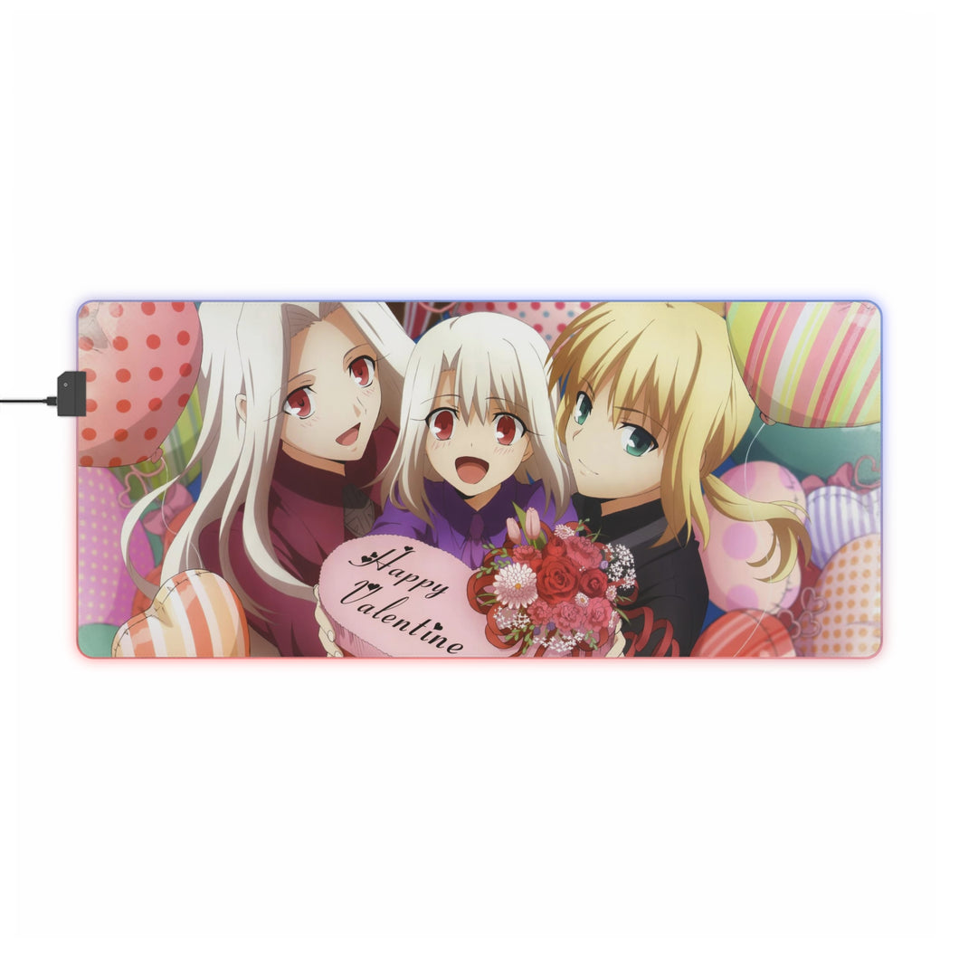 Illyasviel Von Einzbern, Saber (Fate Series) 8k RGB LED Mouse Pad (Desk Mat)