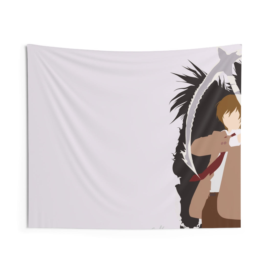 Death Note Light Yagami, Ryuk Indoor Wall Tapestry
