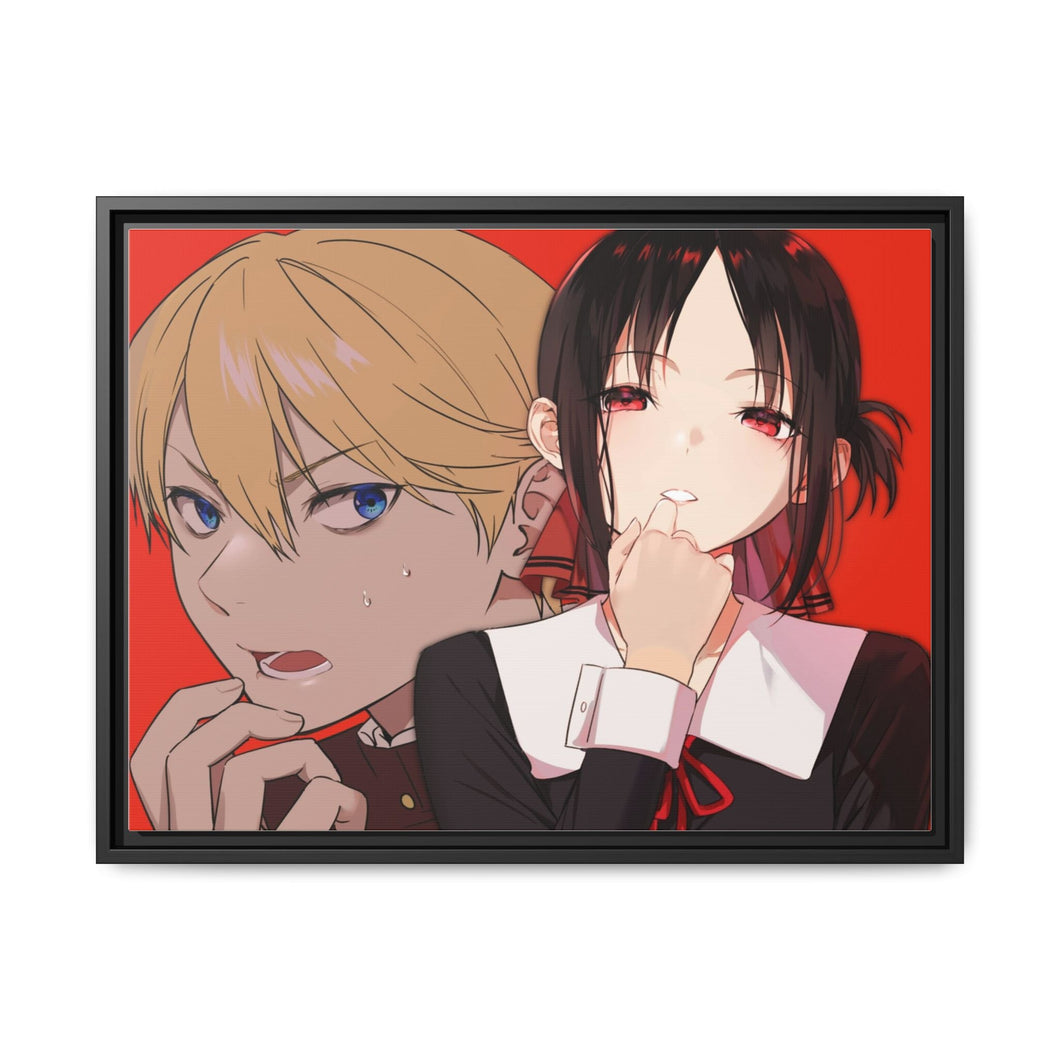 Kaguya and Miyuki Canvas Framed Art Print