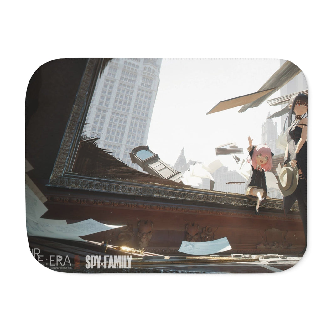 Anime Spy x Family Sherpa Blanket