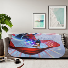 Load image into Gallery viewer, Narberal and Ainz Ooal Gown Sherpa Blanket
