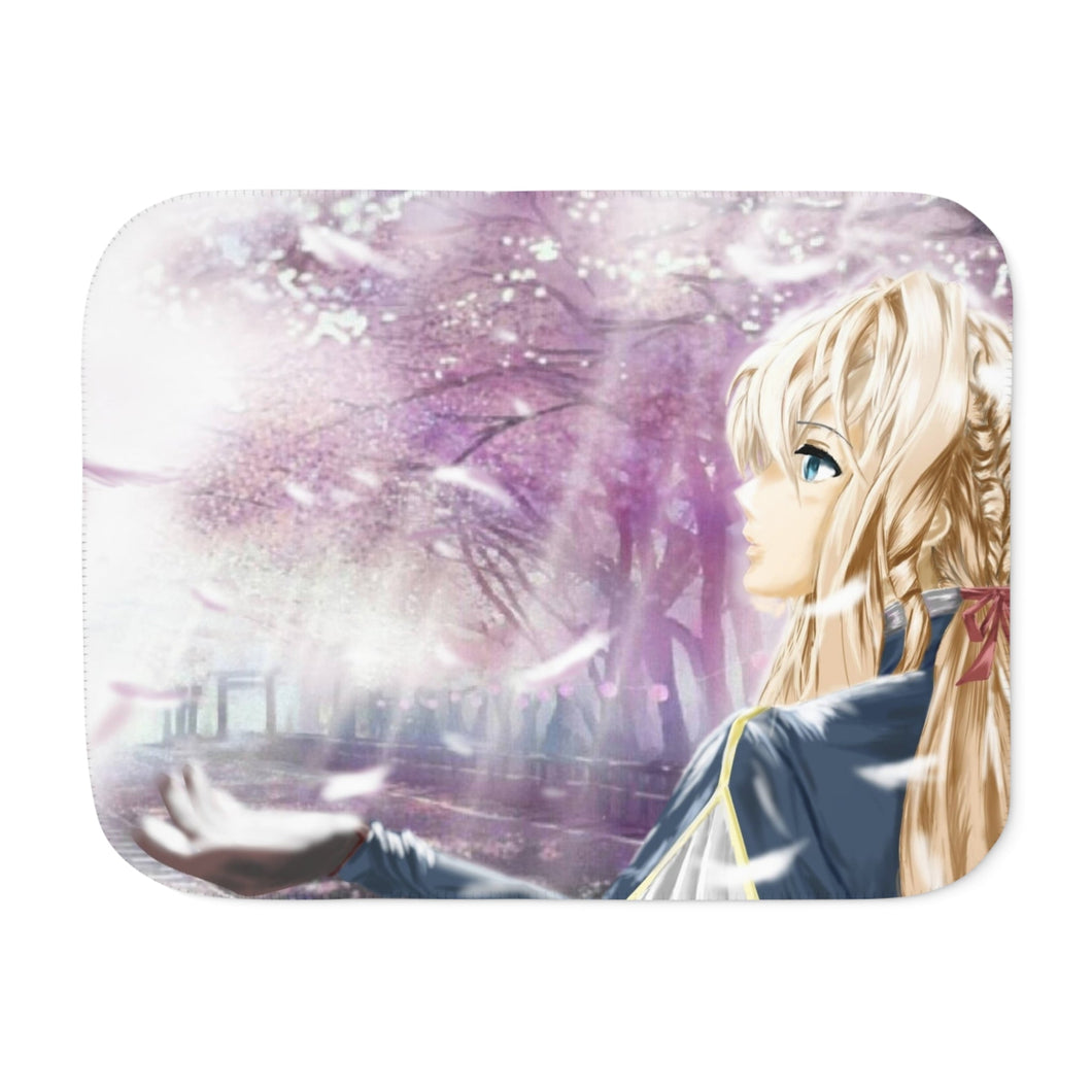 Violet Evergarden Sherpa Blanket