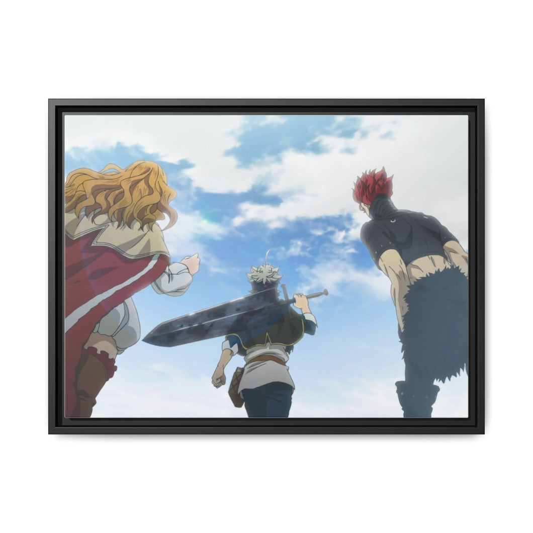 Black Clover Asta Canvas Framed Art Print