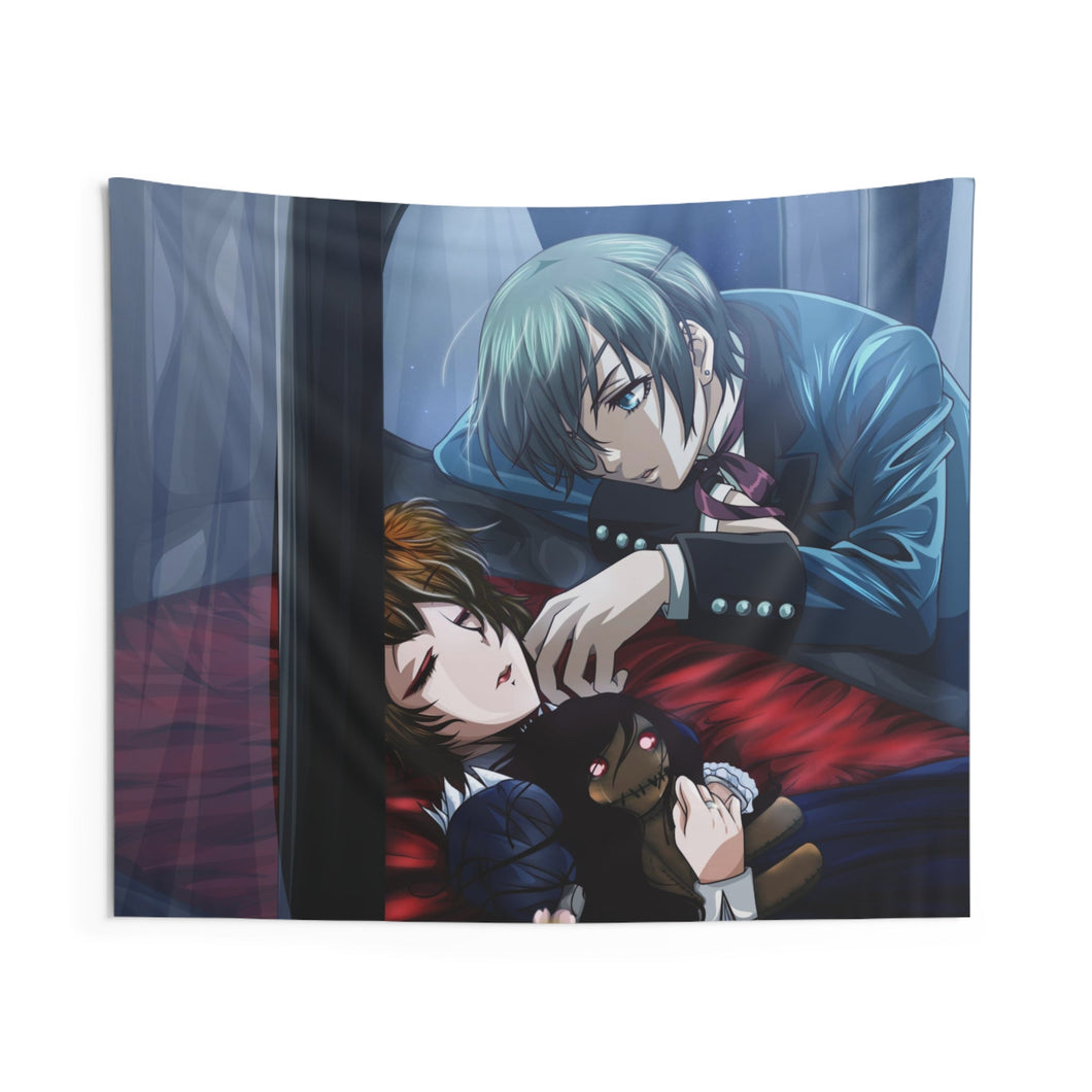 Black Butler Indoor Wall Tapestry