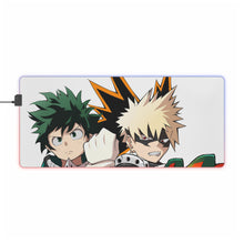 Load image into Gallery viewer, My Hero Academia Izuku Midoriya, Katsuki Bakugou RGB LED Mouse Pad (Desk Mat)
