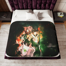 Load image into Gallery viewer, Naofumi and Raphtalia Sherpa Blanket
