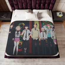 Load image into Gallery viewer, Blue Exorcist Rin Okumura, Yukio Okumura, Kuro, Shiemi Moriyama Sherpa Blanket
