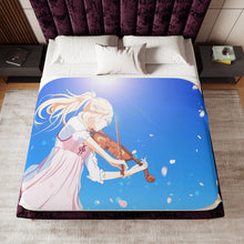 Load image into Gallery viewer, Anime Your Lie in April Sherpa Blanket
