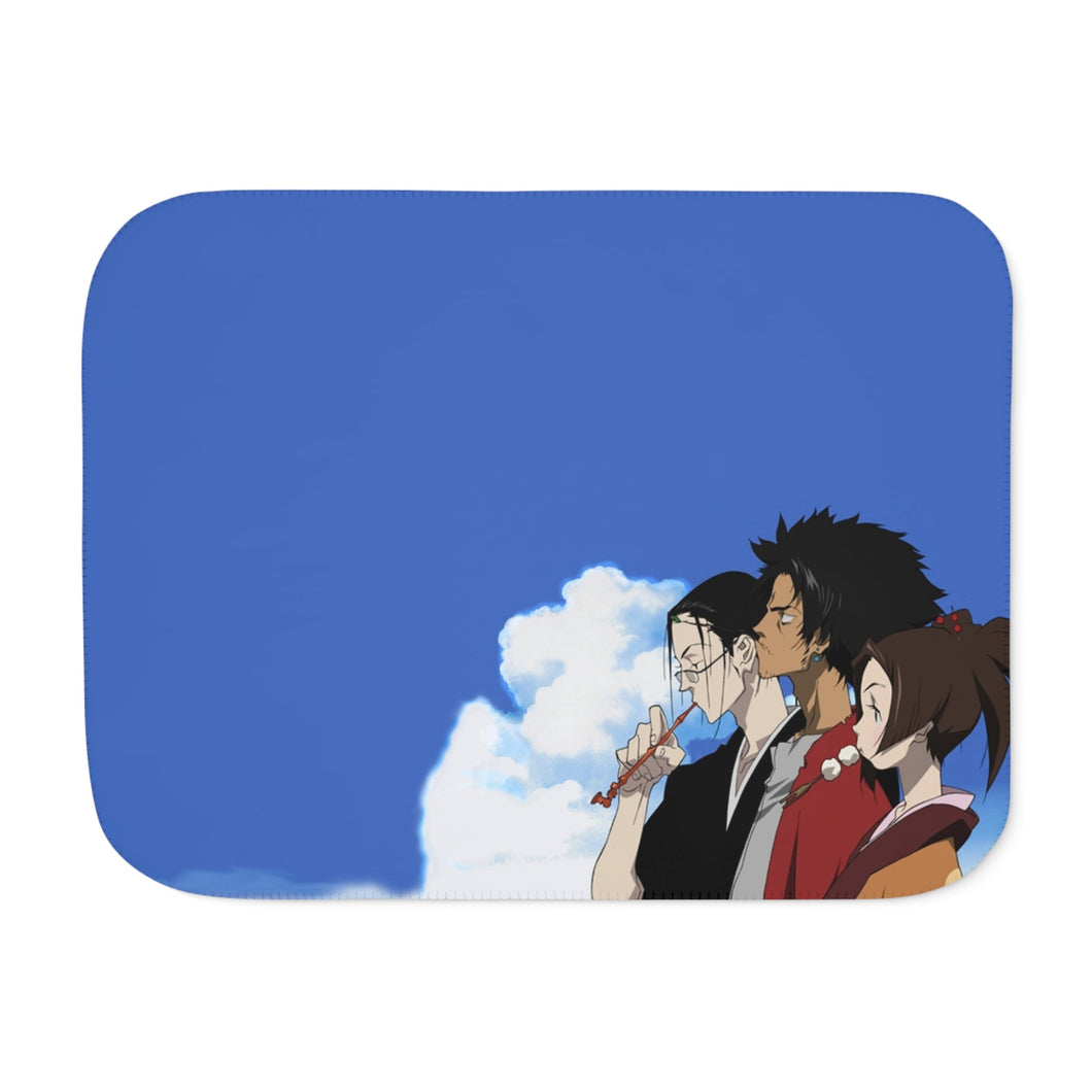 Anime Samurai Champloor Sherpa Blanket