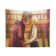 Lilith And Yuuri Sharing a Moment Indoor Wall Tapestry