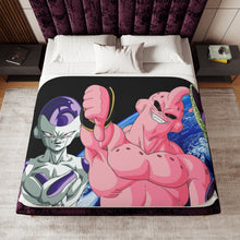 Load image into Gallery viewer, Dragon Ball Z villains Sherpa Blanket
