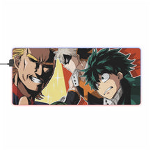 Load image into Gallery viewer, My Hero Academia Izuku Midoriya, Katsuki Bakugou, All Might RGB LED Mouse Pad (Desk Mat)
