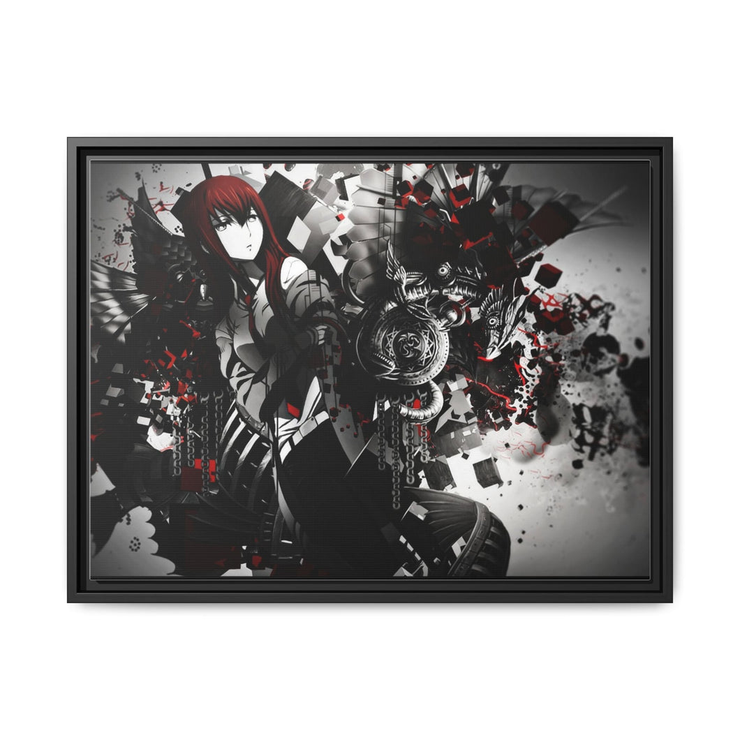 Makise Kurisu Canvas Framed Art Print