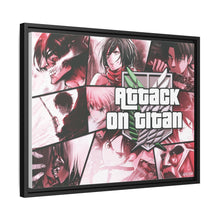 Load image into Gallery viewer, Anime Attack On Titan Canvas Framed Art Print
