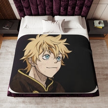 Load image into Gallery viewer, Black Clover Luck Voltia Sherpa Blanket
