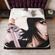 Load image into Gallery viewer, Bleach Rukia Kuchiki Sherpa Blanket
