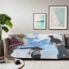 Load image into Gallery viewer, Black Clover Asta Sherpa Blanket
