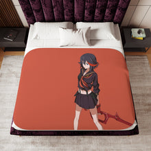 Load image into Gallery viewer, Anime Kill La Kill Sherpa Blanket
