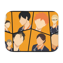Load image into Gallery viewer, Daichi Sawamura Kei Tsukishima Shōyō Hinata Tadashi Yamaguchi and Yū Nishinoya Sherpa Blanket
