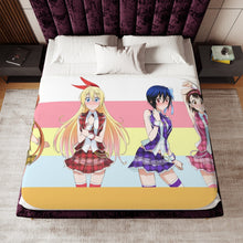 Load image into Gallery viewer, Nisekoi Chitoge Kirisaki, Kosaki Onodera, Seishirou Tsugumi, Marika Tachibana Sherpa Blanket
