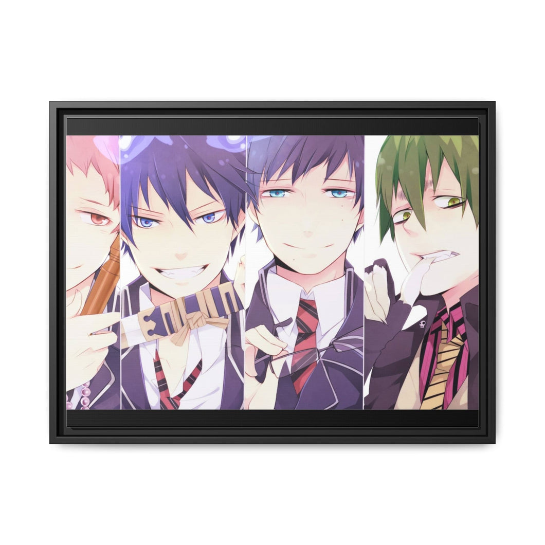 Ao No Exorcist Canvas Framed Art Print