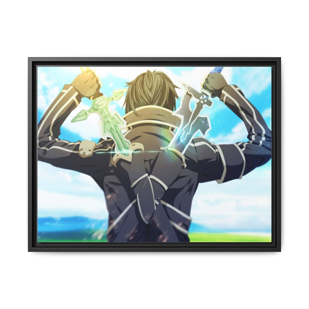 Kirito Canvas Framed Art Print