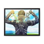 Kirito Canvas Framed Art Print