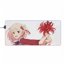 Load image into Gallery viewer, Lycoris Recoil Chisato Nishikigi RGB LED Mouse Pad (Desk Mat)
