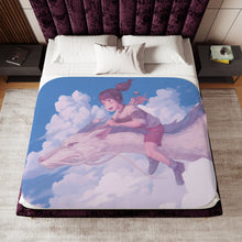 Load image into Gallery viewer, Anime Spirited Away Sherpa Blanket

