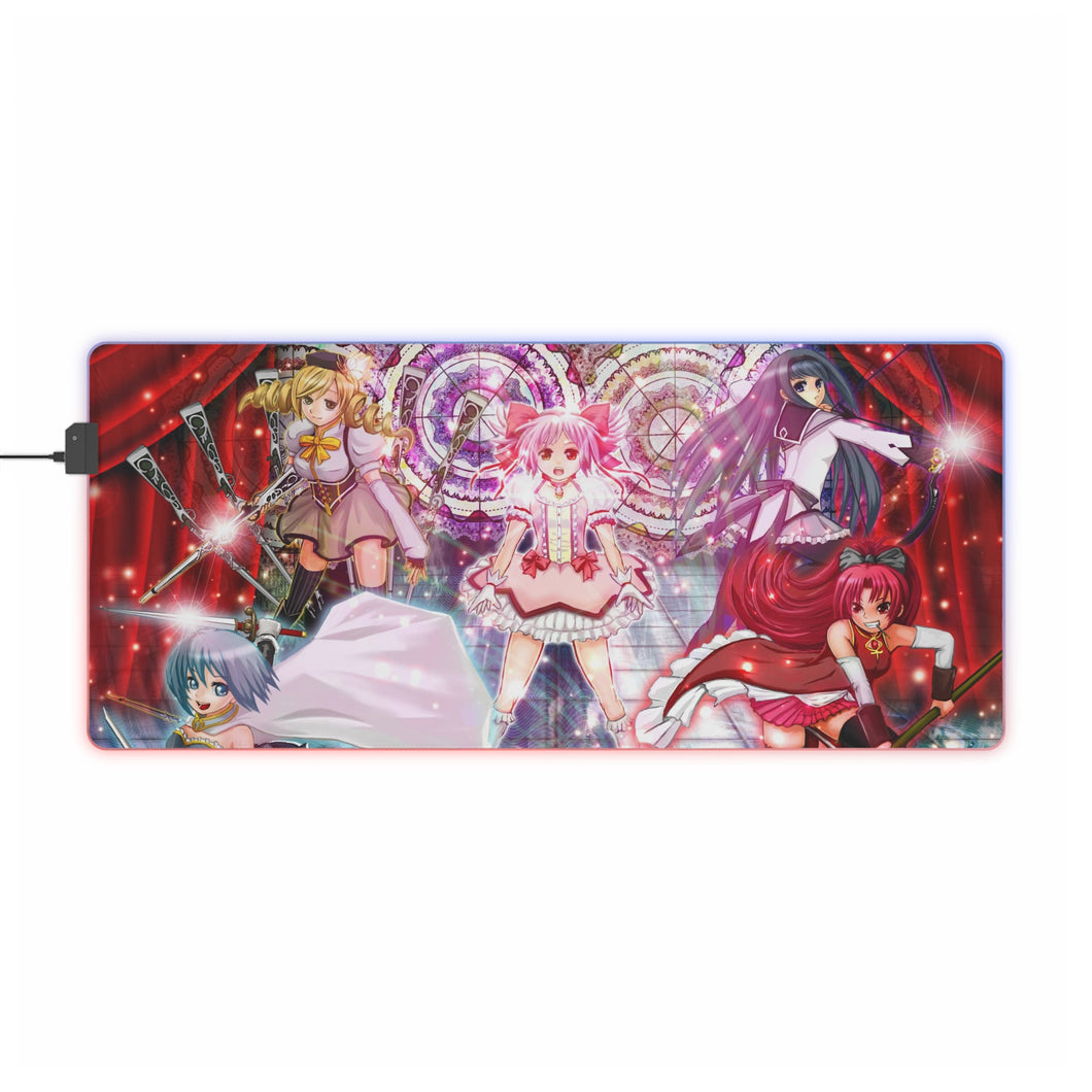 Puella Magi Madoka Magica RGB LED Mouse Pad (Desk Mat)