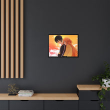 Load image into Gallery viewer, Kirito and Asuna Canvas Framed Art Print
