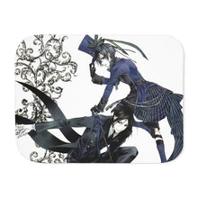 Load image into Gallery viewer, Black Butler Sherpa Blanket
