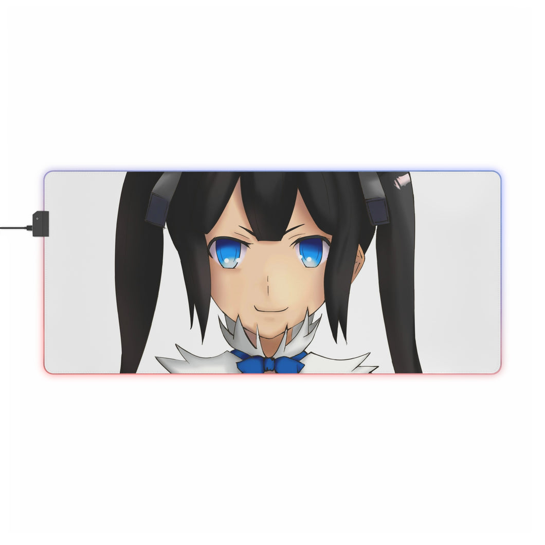 Is It Wrong To Try To Pick Up Girls In A Dungeon? RGB LED Mouse Pad (Desk Mat)